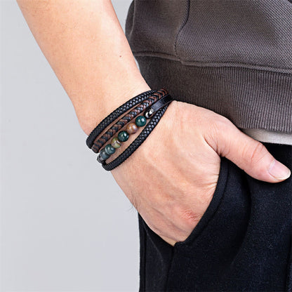 Armband mit indischen Achatperlen