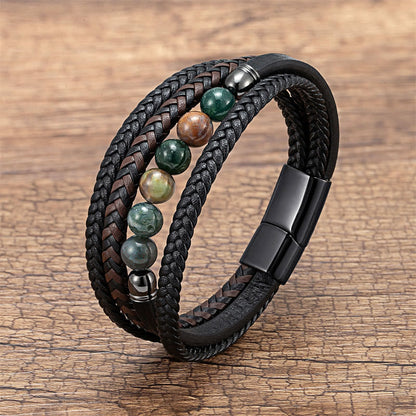 Armband mit indischen Achatperlen