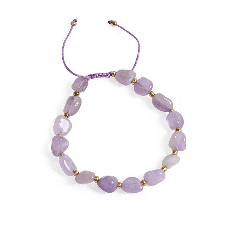Amethyst Braided String Bracelet