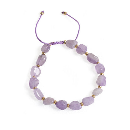 Amethyst Braided String Bracelet