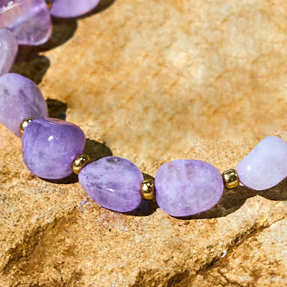 Amethyst Braided String Bracelet