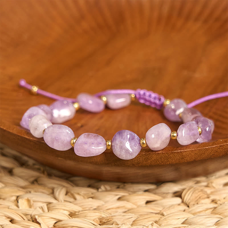 Amethyst Braided String Bracelet