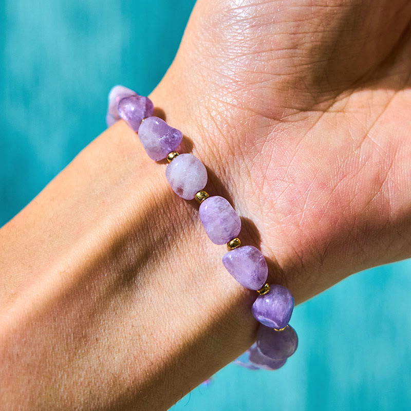 Amethyst Braided String Bracelet