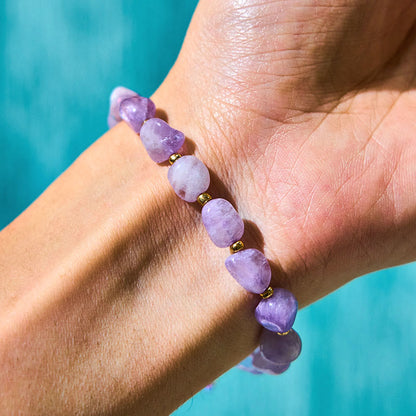 Amethyst Braided String Bracelet