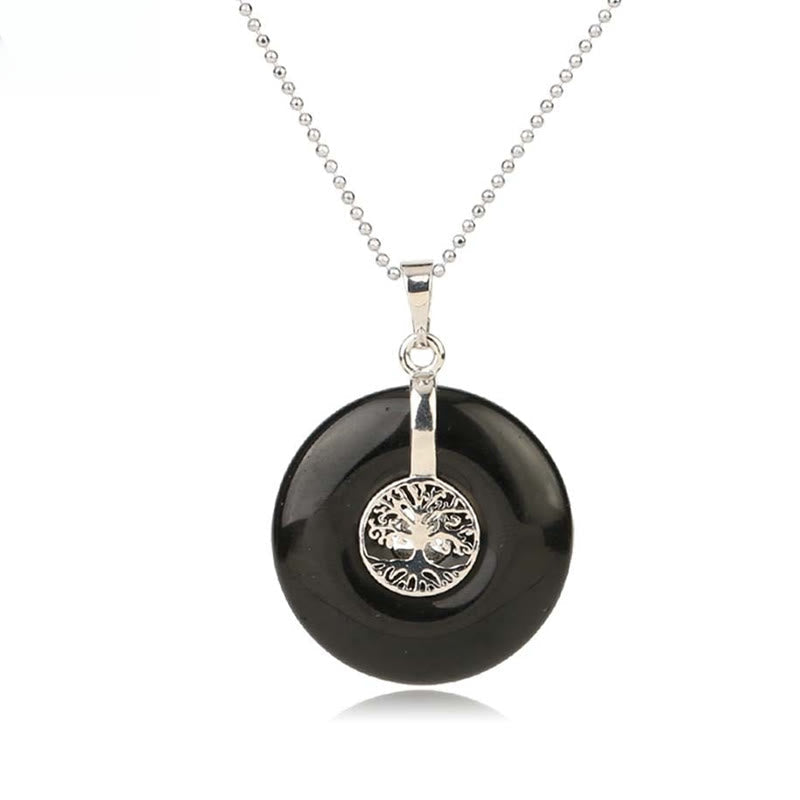 Mixed Crystal Tree of Life Necklace