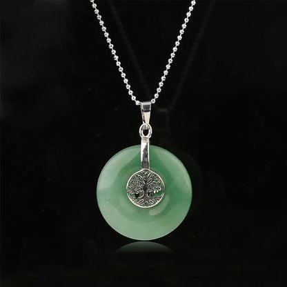 Mixed Crystal Tree of Life Necklace