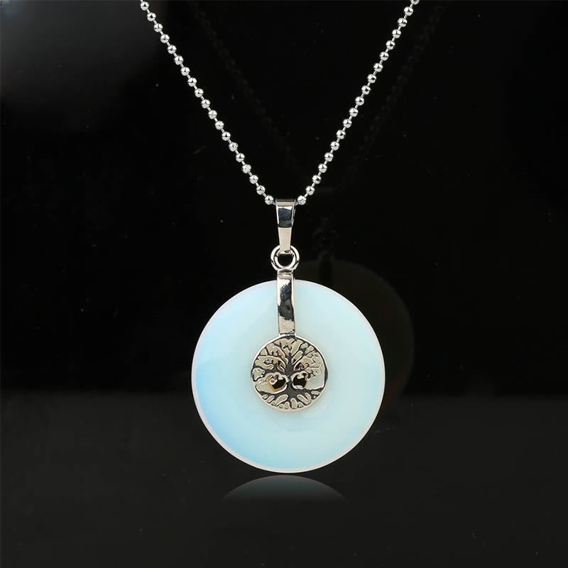 Mixed Crystal Tree of Life Necklace