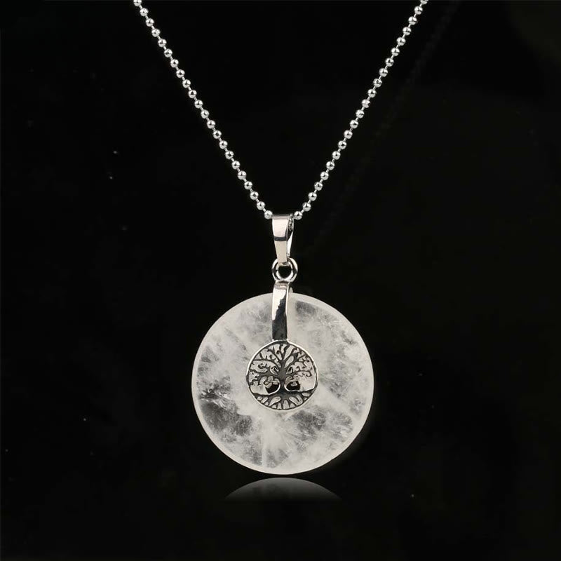 Mixed Crystal Tree of Life Necklace