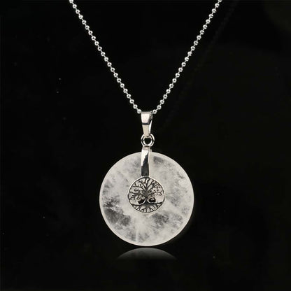 Mixed Crystal Tree of Life Necklace