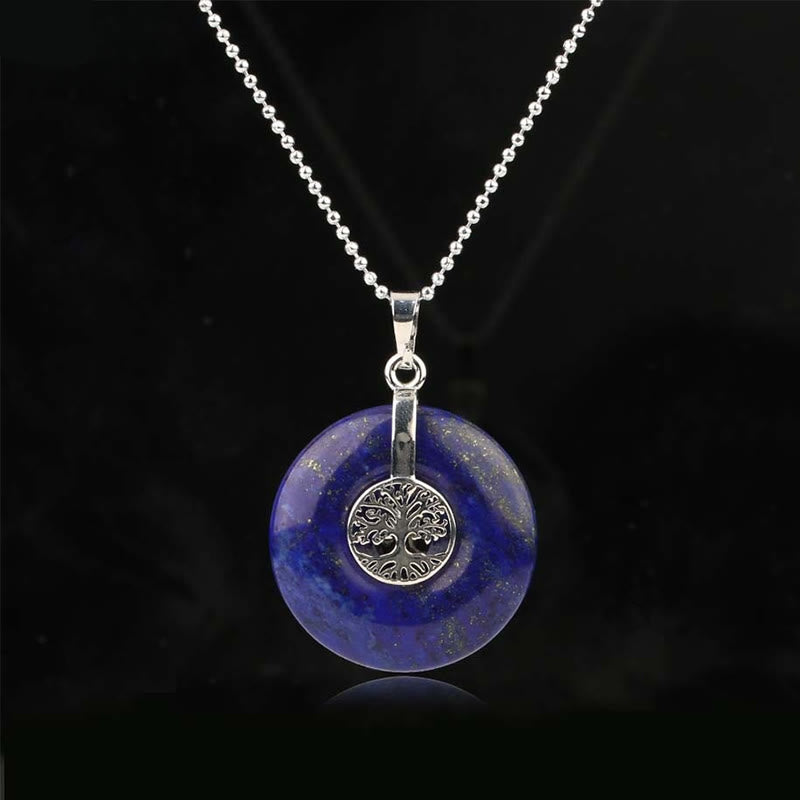 Mixed Crystal Tree of Life Necklace