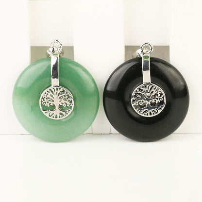 Mixed Crystal Tree of Life Necklace