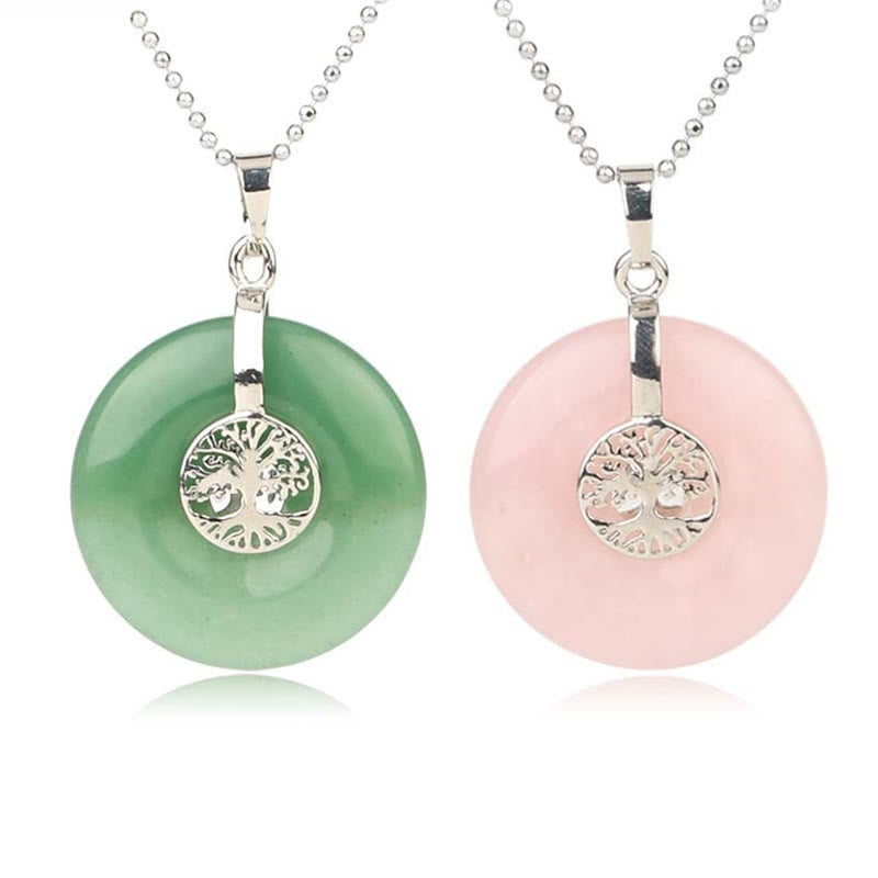 Mixed Crystal Tree of Life Necklace by Worn Within