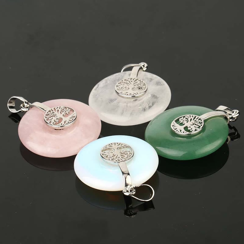 Mixed Crystal Tree of Life Necklace