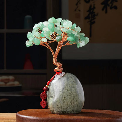 Mixed Crystal Tree Ceramic Decor