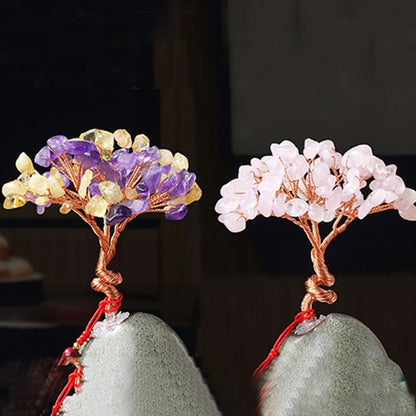 Mixed Crystal Tree Ceramic Decor