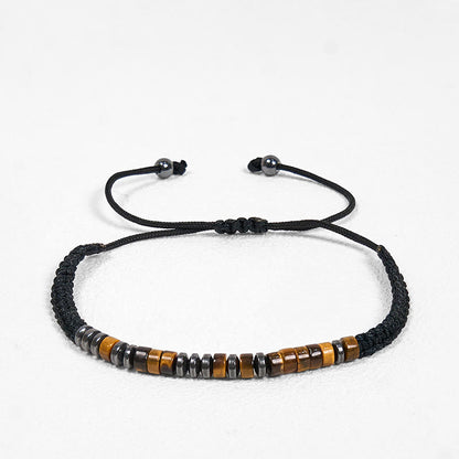 3Pcs Tiger's Eye Lava Rock Bracelet