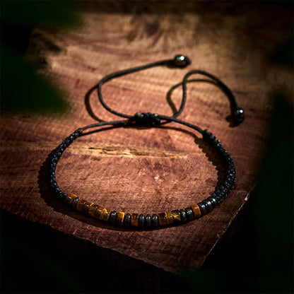 3Pcs Tiger's Eye Lava Rock Bracelet