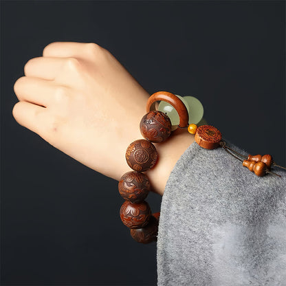 Sappan Wood Tibetan Bead Bracelet