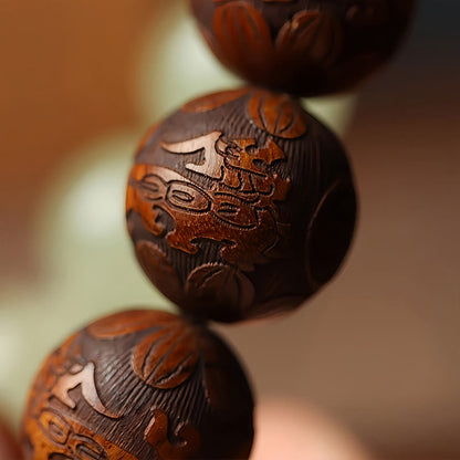 Sappan Wood Tibetan Bead Bracelet
