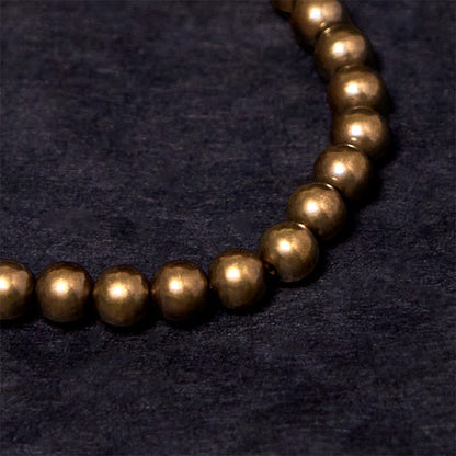 Pure Copper Brass Bead Bracelet