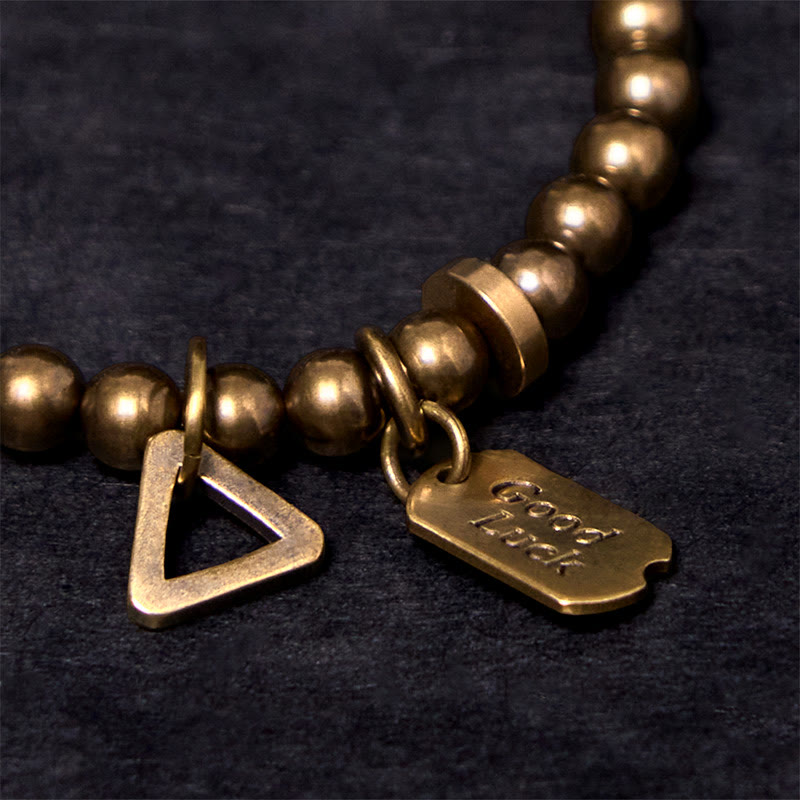 Pure Copper Brass Bead Bracelet