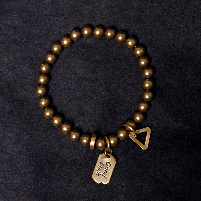 Pure Copper Brass Bead Bracelet
