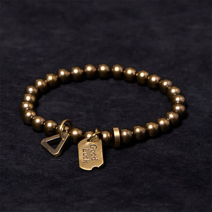 Pure Copper Brass Bead Bracelet