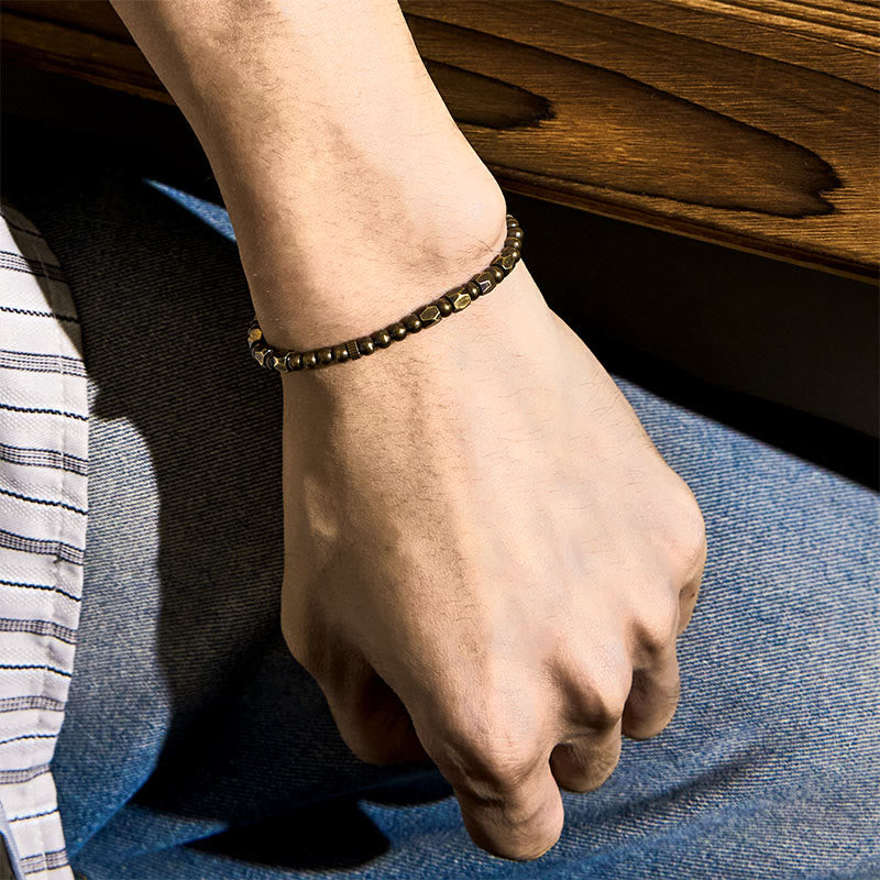 Brass Round Bead Bracelet