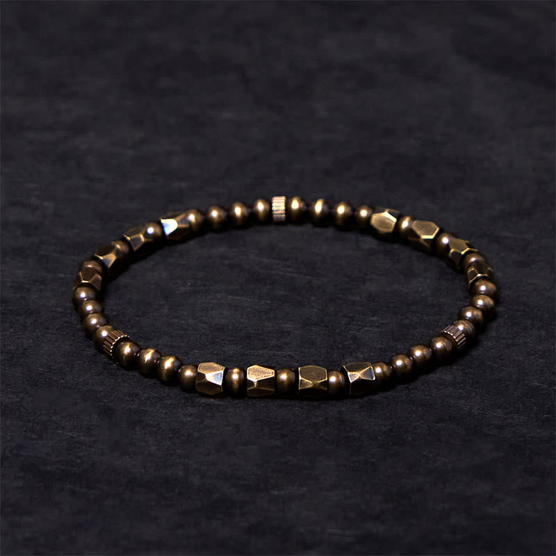 Brass Round Bead Bracelet