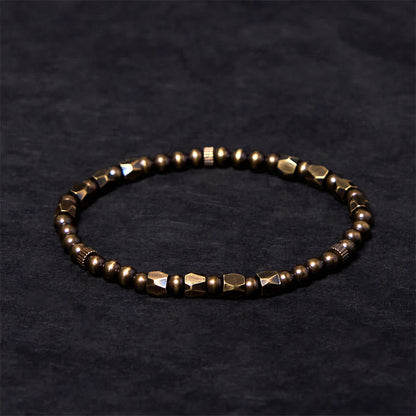 Brass Round Bead Bracelet