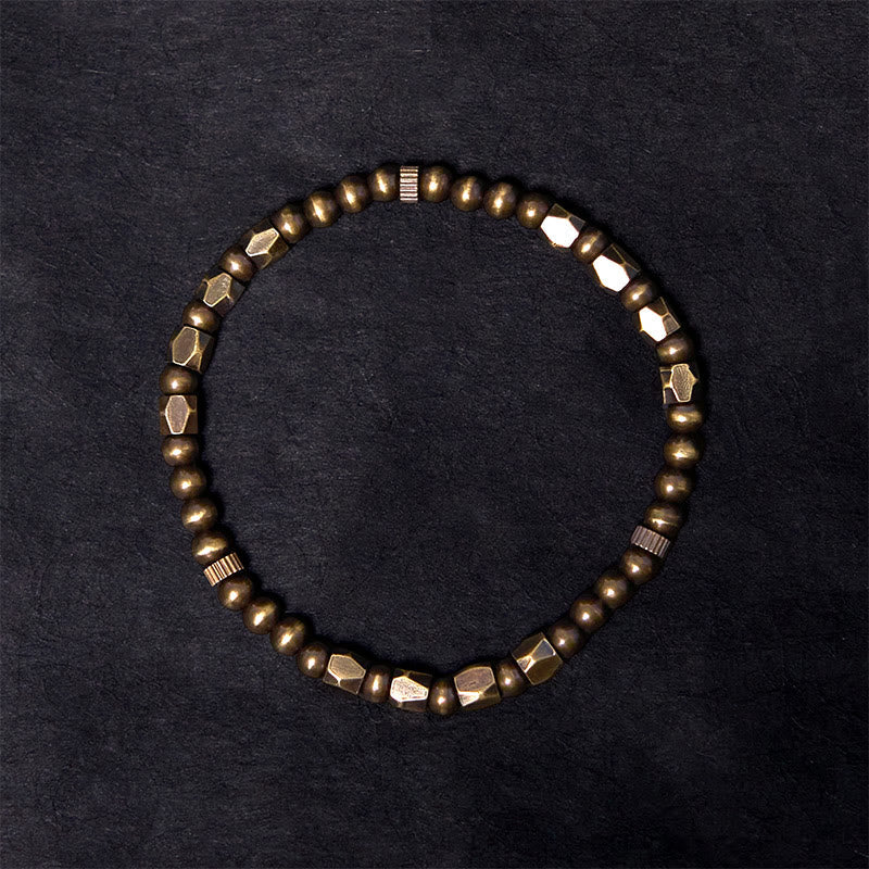 Brass Round Bead Bracelet