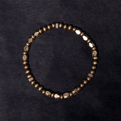Brass Round Bead Bracelet