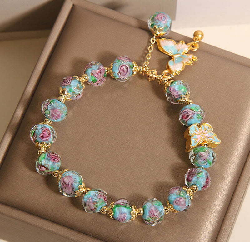 Liuli-Schmetterlingsperlenarmband