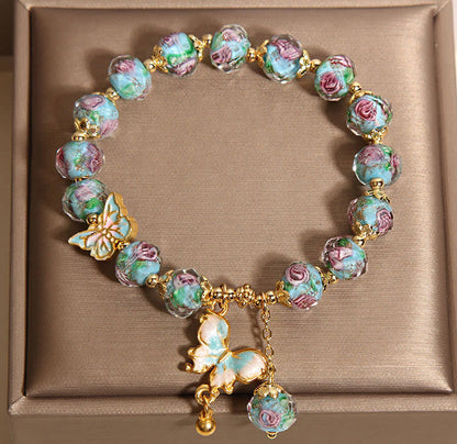 Liuli-Schmetterlingsperlenarmband