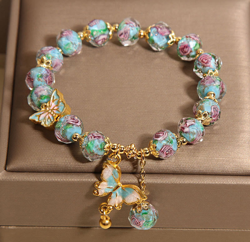 Liuli-Schmetterlingsperlenarmband