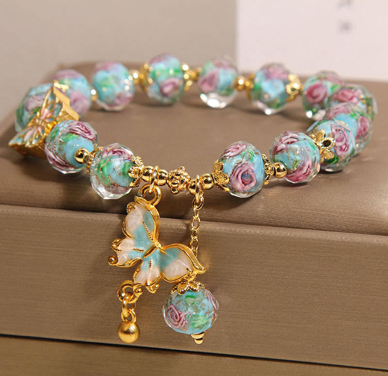 Liuli-Schmetterlingsperlenarmband