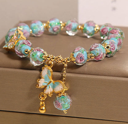 Liuli-Schmetterlingsperlenarmband
