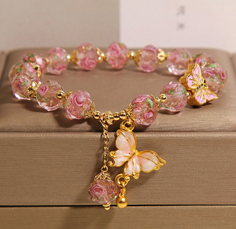 Liuli-Schmetterlingsperlenarmband