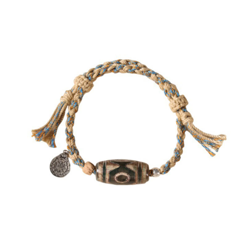 Dzi Bead String Bracelet