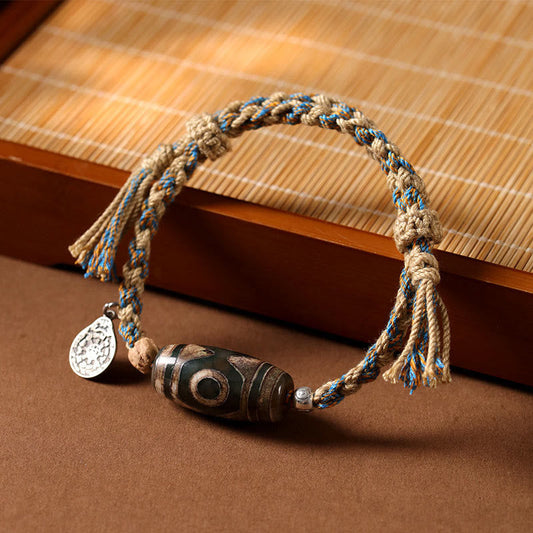 Dzi Bead String Bracelet