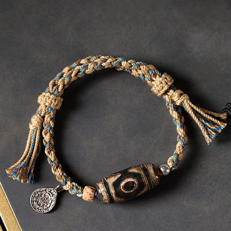 Dzi Bead String Bracelet