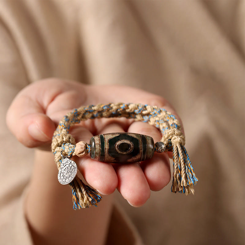 Dzi Bead String Bracelet