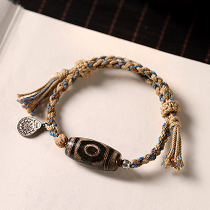 Dzi Bead String Bracelet