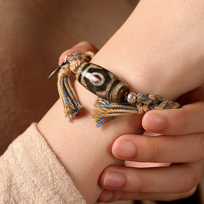 Dzi Bead String Bracelet