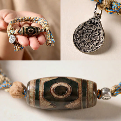 Dzi Bead String Bracelet