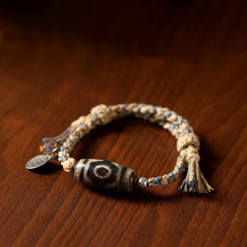 Dzi Bead String Bracelet