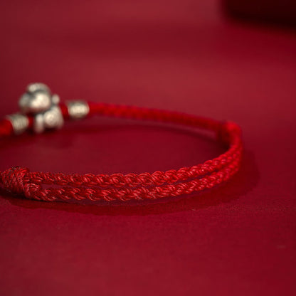 999 Silbernes Pferde-Armband mit verstellbarem Band