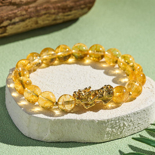 Citrine Pixiu 14–16cm Bracelet by Worn Within
