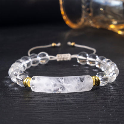 Five-Stone Crystal Bead Bracelet