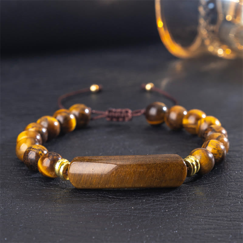 Five-Stone Crystal Bead Bracelet